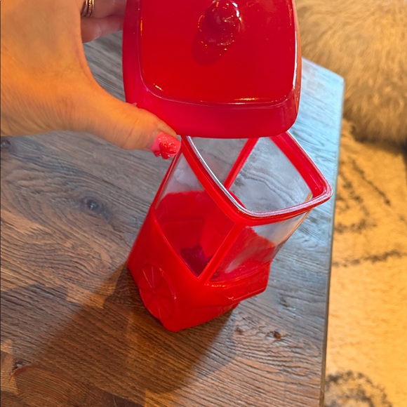 Red Popcorn Machine Shaped Container - Glass - Picture 3 of 7
